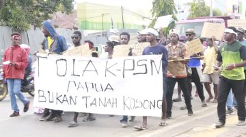 Komite Aksi Selamatkan Demokrasi dan Lingkungan Papua Selatan Tolak PSN Merauke