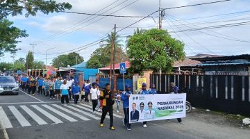 Lanal Nabire Turut Meriahkan Jalan Sehat HARHUBNAS Ke-55 di Papua Tengah